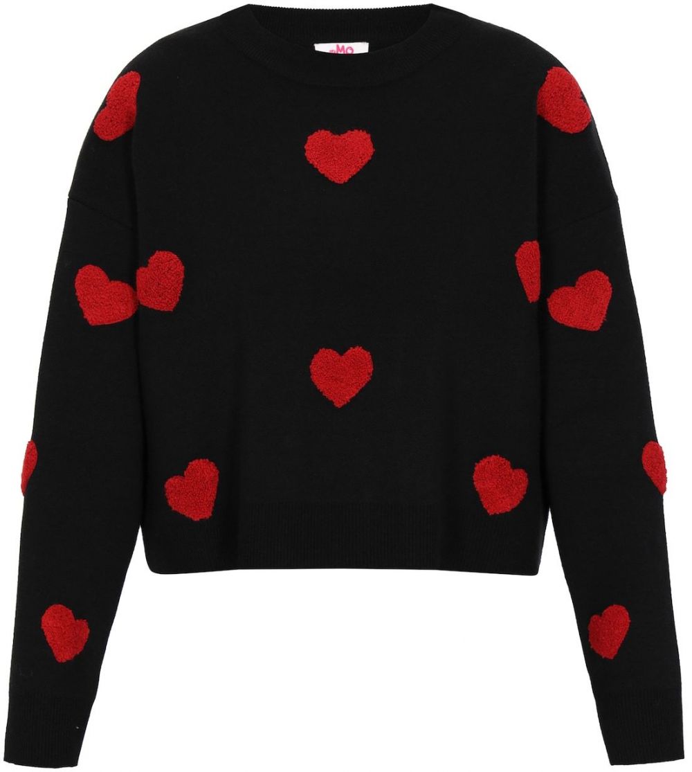 MYMO Sveter  červená / čierna