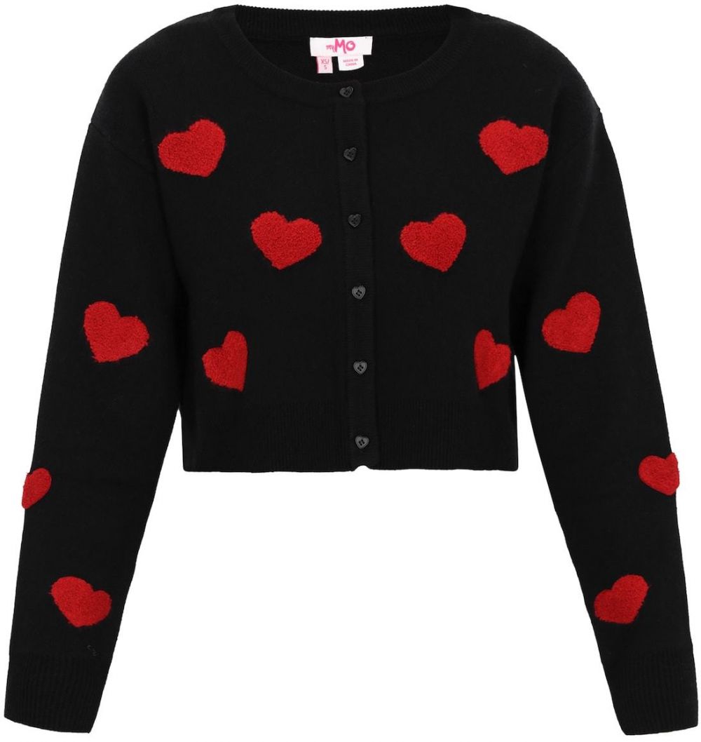 MYMO Kardigán  červená / čierna