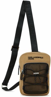 KARL LAGERFELD JEANS Taška cez rameno  farba ťavej srsti / čierna