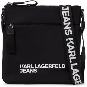 KARL LAGERFELD JEANS Taška cez rameno  čierna / biela