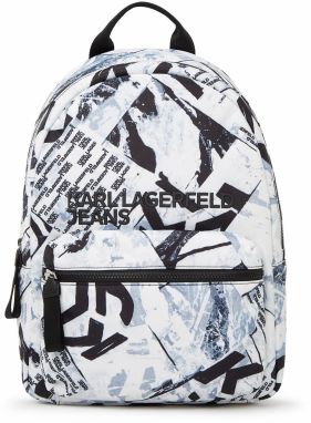 KARL LAGERFELD JEANS Batoh  modrá / čierna / biela