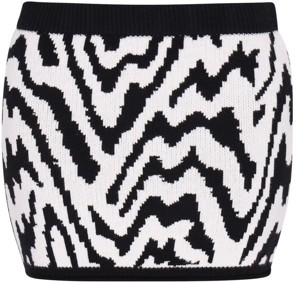 myMo ROCKS Sukňa  čierna / biela