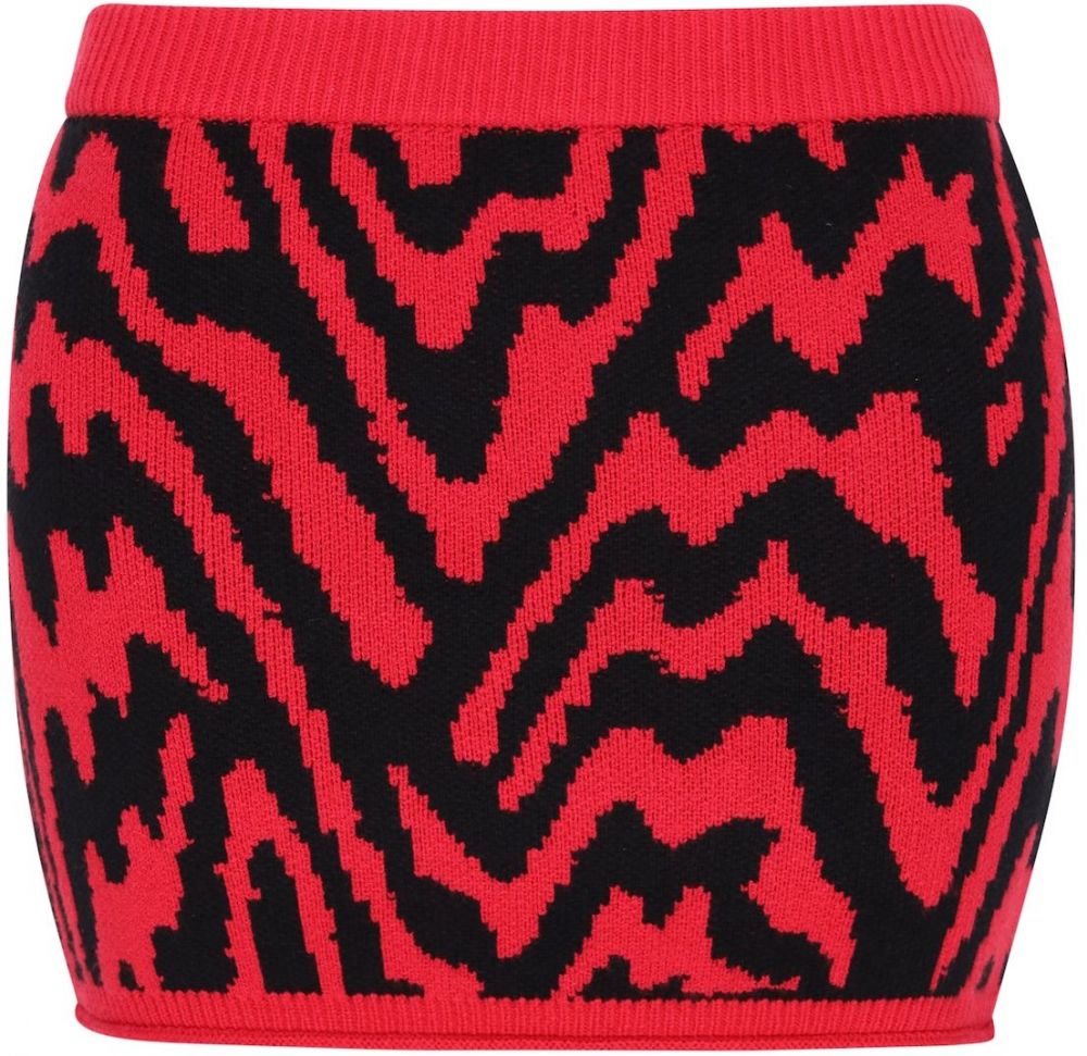 myMo ROCKS Sukňa  červená / čierna