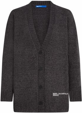 KARL LAGERFELD JEANS Kardigán  tmavosivá
