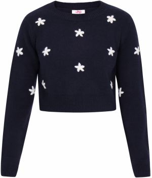 MYMO Sveter  námornícka modrá / biela