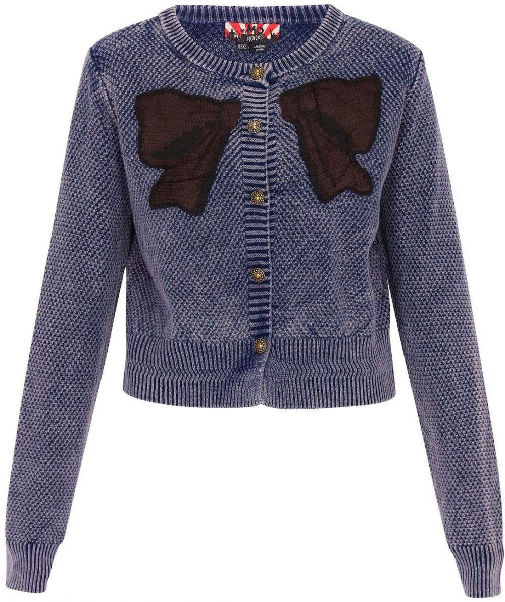 myMo ROCKS Kardigán  indigo / hnedá / čierna