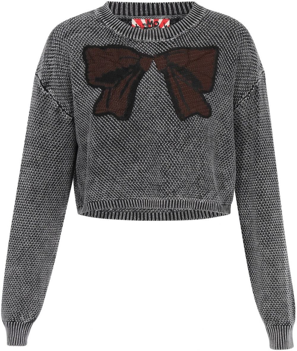 myMo ROCKS Sveter  hnedá / čierna / biela