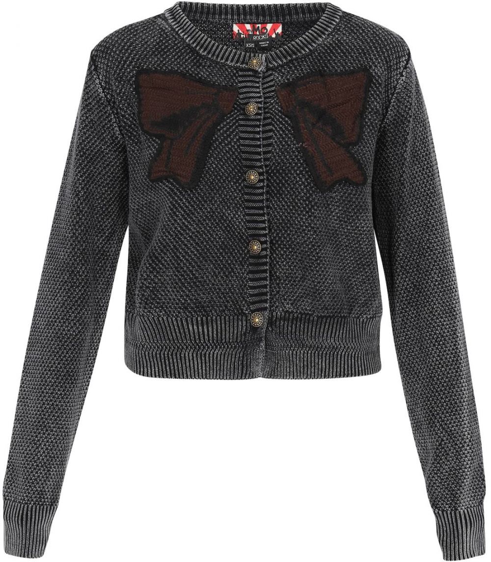 myMo ROCKS Kardigán  tmavohnedá / čierna