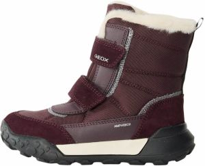 GEOX Snehule 'TREKKYUP'  burgundská / strieborná
