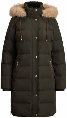 Lauren Ralph Lauren Zimný kabát  tmavozelená