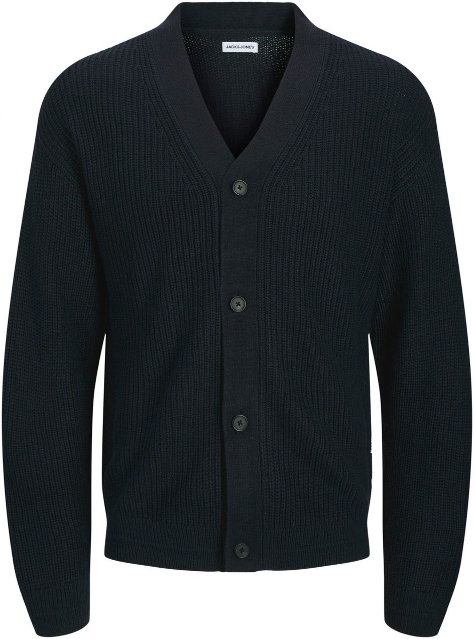 JACK & JONES Kardigán 'CONNOR'  tmavomodrá