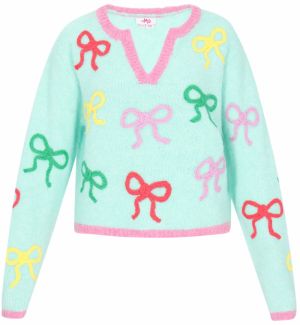 MYMO Sveter  vodová / žltá / ružová / červená