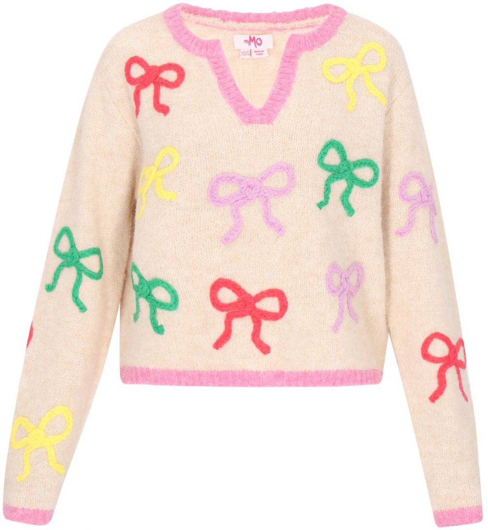 MYMO Sveter  béžová / vodová / žltá / ružová / červená