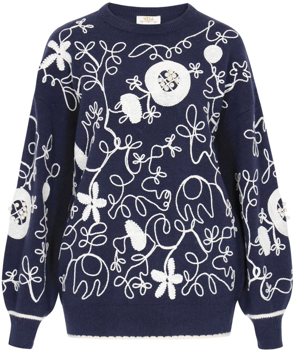 usha FESTIVAL Sveter  námornícka modrá