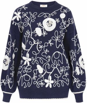 usha FESTIVAL Sveter  námornícka modrá