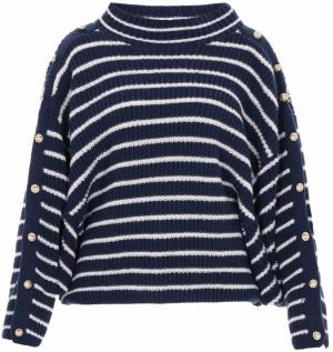 DreiMaster Maritim Sveter  námornícka modrá / biela