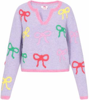 MYMO Sveter  žltá / fialová / ružová / červená