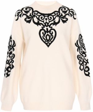 usha FESTIVAL Sveter  čierna / šedobiela