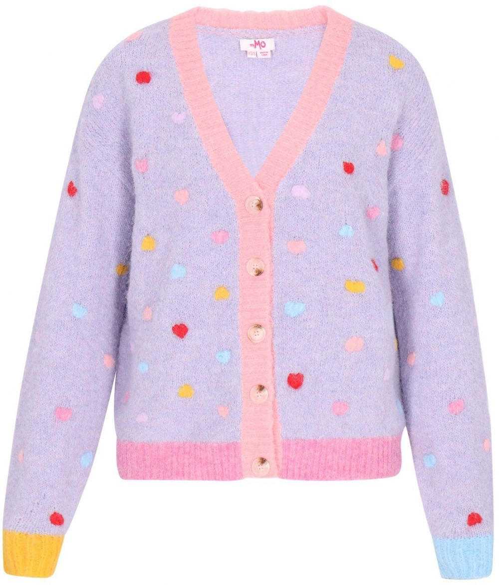 MYMO Kardigán  modrá / fialová / ružová / červená