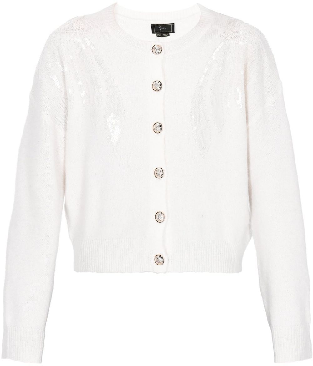 faina Kardigán  šedobiela