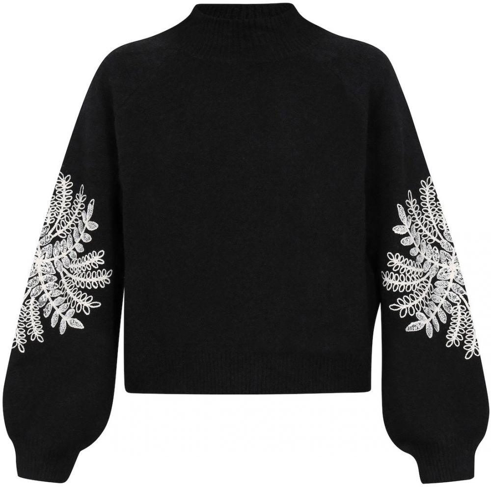 IZIA Sveter  čierna / strieborná