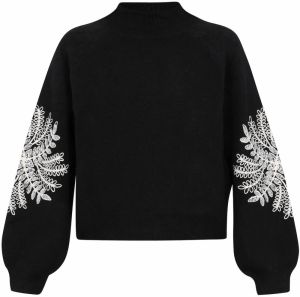 IZIA Sveter  čierna / strieborná