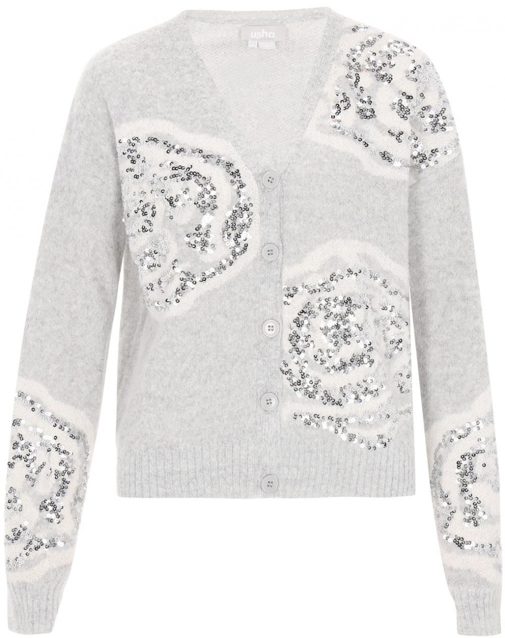 Usha Kardigán  sivá