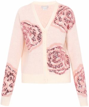 Usha Kardigán  béžová / ružová