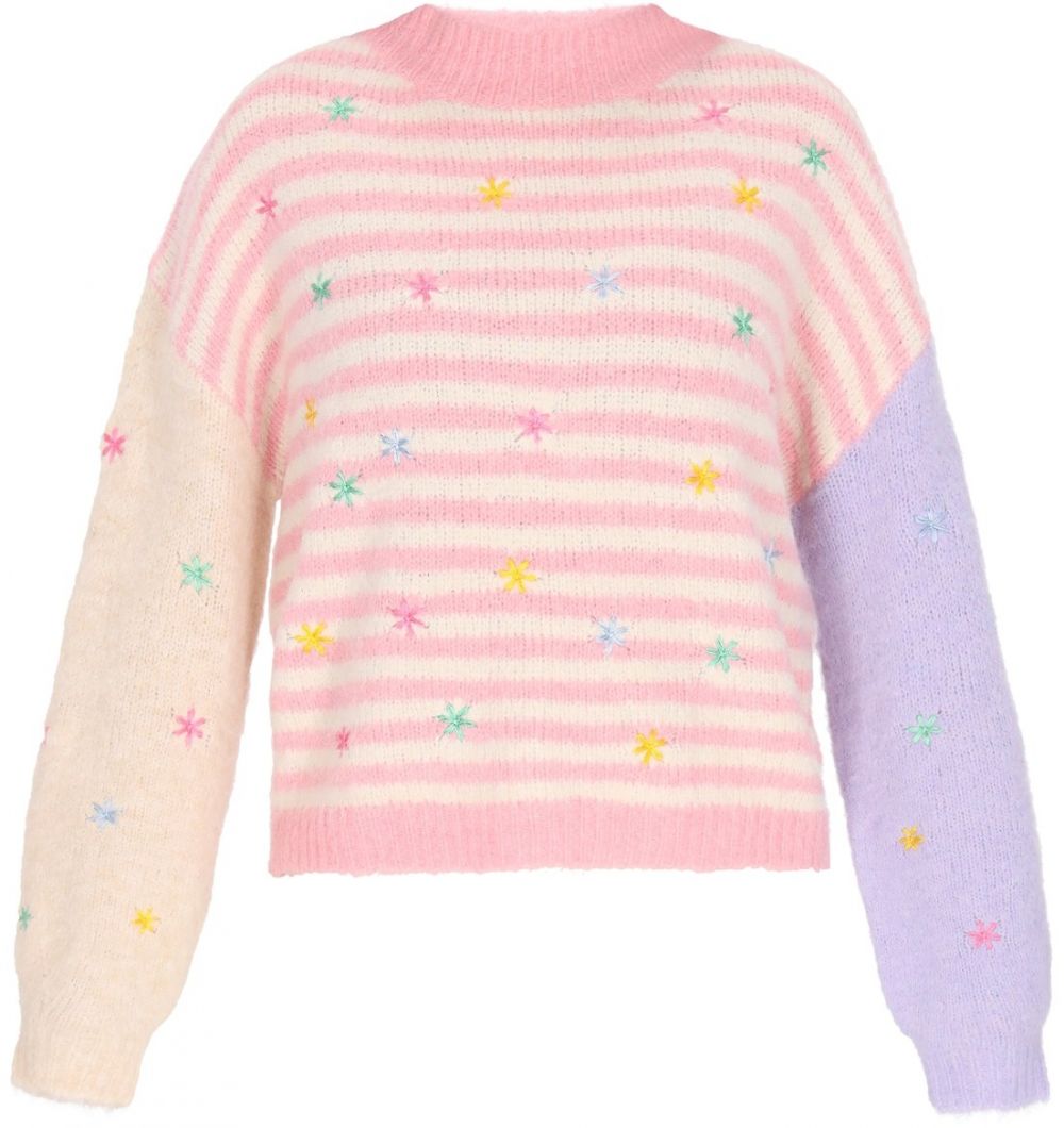 MYMO Sveter  fialová / rosé