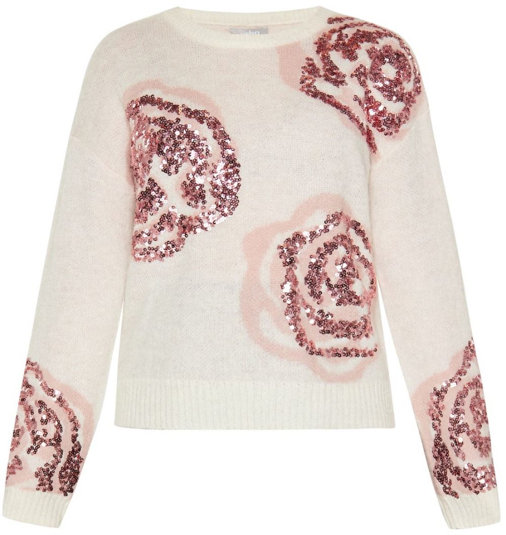 Usha Sveter  béžová / svetloružová