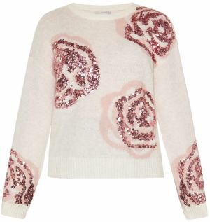 Usha Sveter  béžová / svetloružová