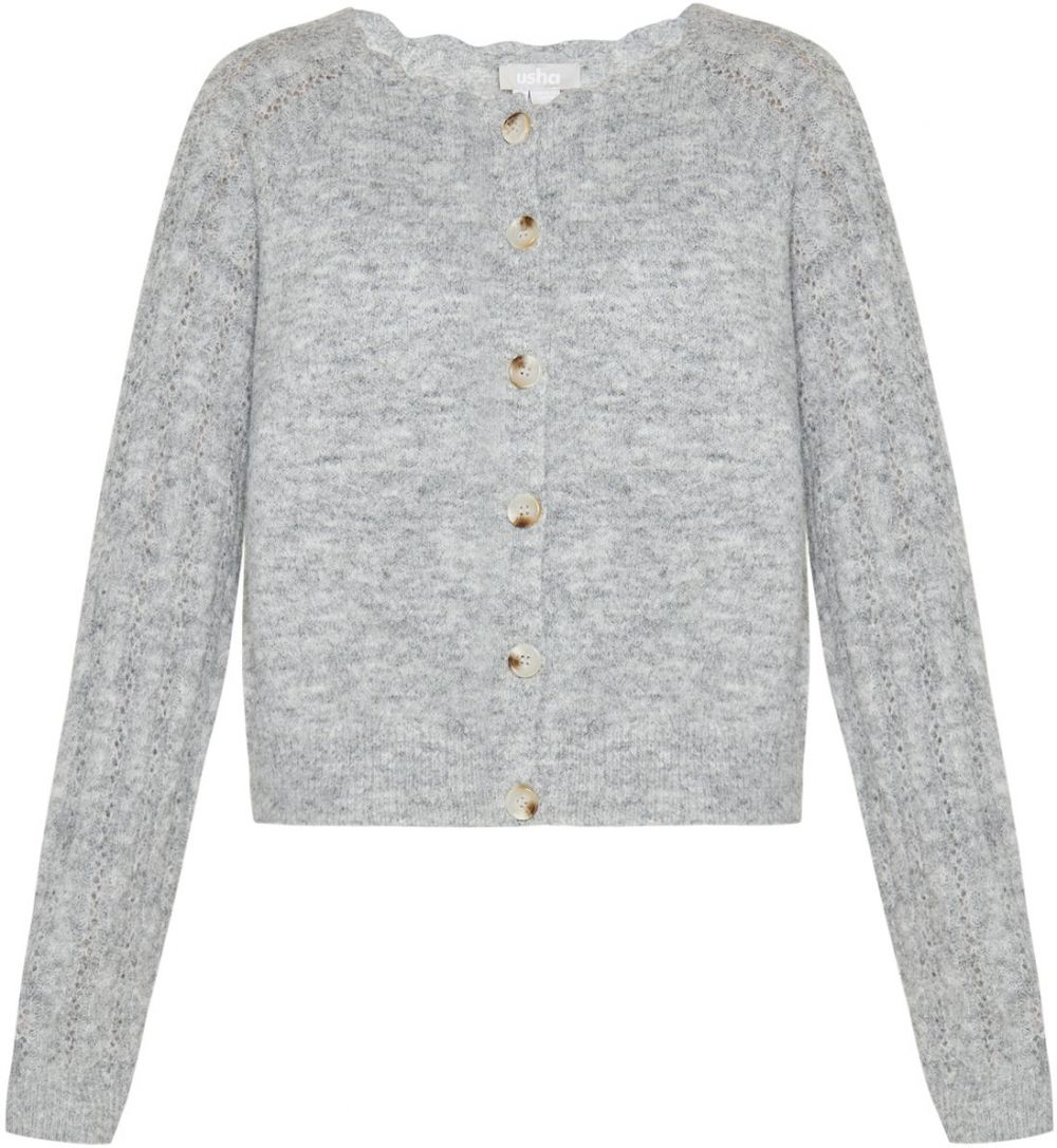Usha Kardigán  sivá melírovaná