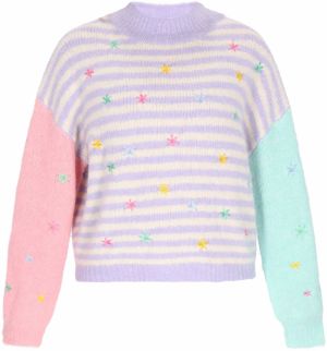 MYMO Sveter  mätová / fialová / ružová