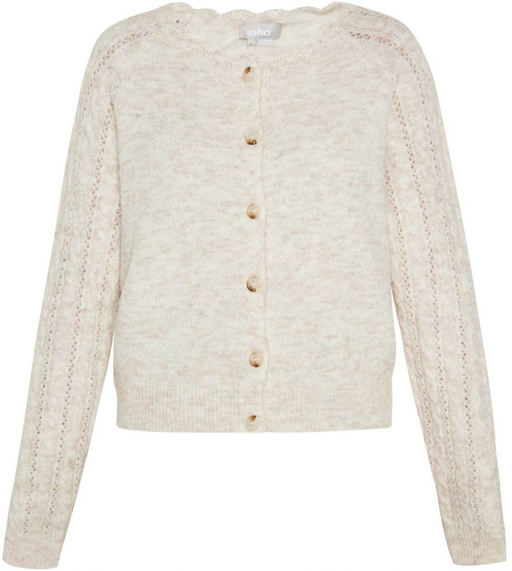 Usha Kardigán  béžová melírovaná