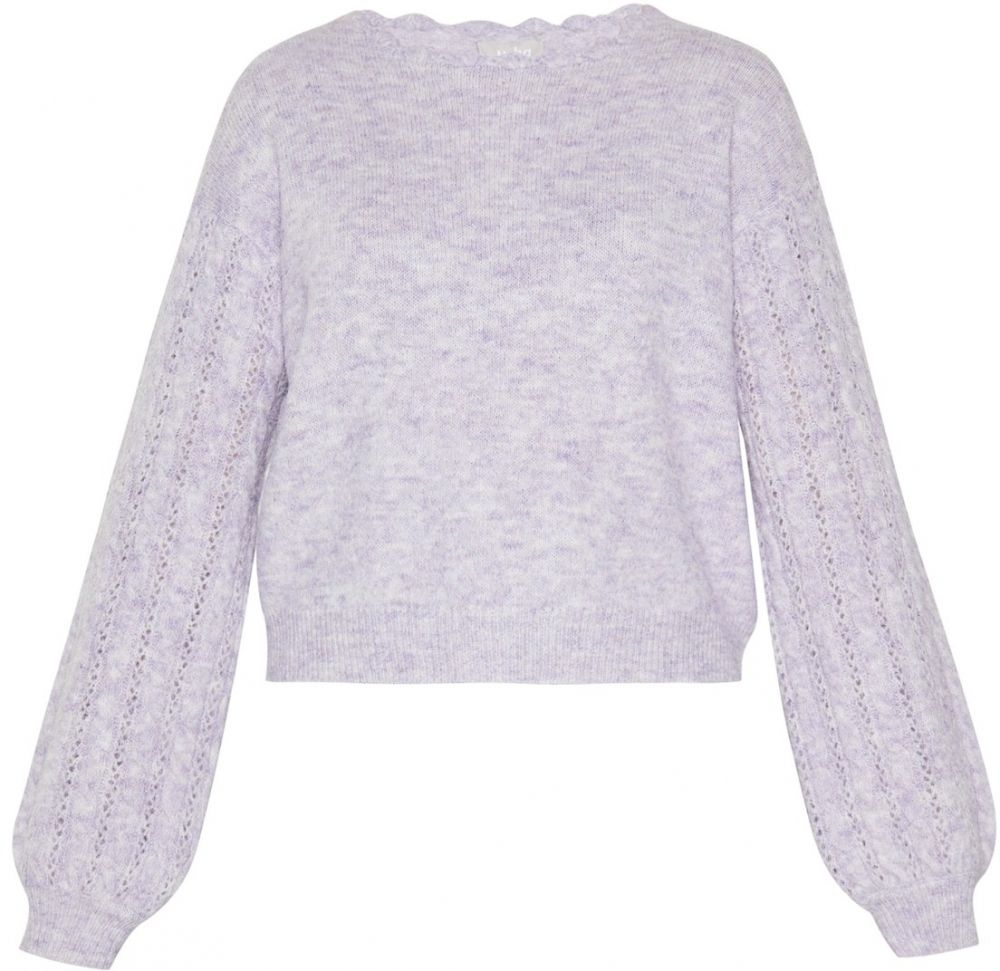 Usha Sveter  fialová melírovaná