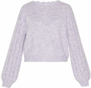 Usha Sveter  fialová melírovaná