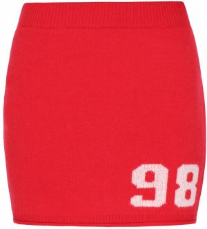 MYMO Sukňa  červená / biela