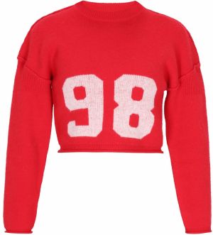 MYMO Sveter  červená / biela