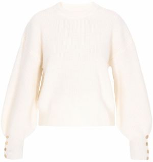 DreiMaster Klassik Sveter  biela ako vlna
