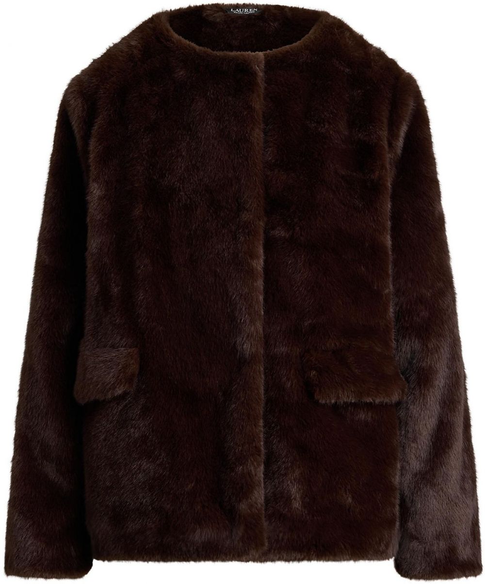 Lauren Ralph Lauren Zimný kabát  tmavohnedá