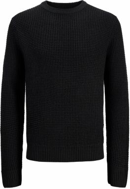 JACK & JONES Sveter 'JJGLOBAL'  čierna