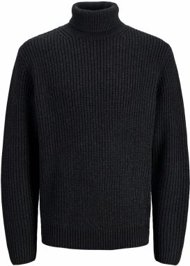 JACK & JONES Sveter 'JORBLEECKER'  čierna melírovaná