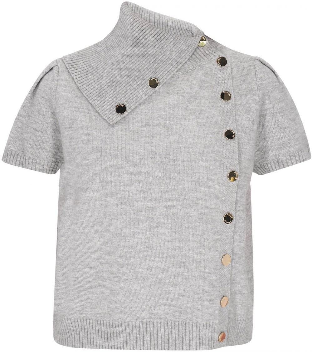 DreiMaster Klassik Sveter  sivá melírovaná