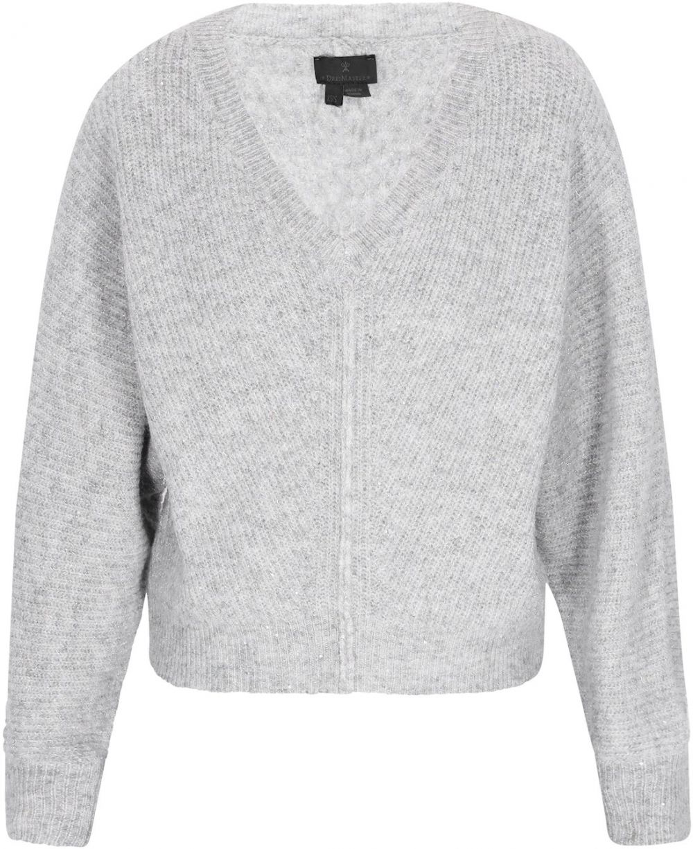 DreiMaster Klassik Sveter  sivá melírovaná