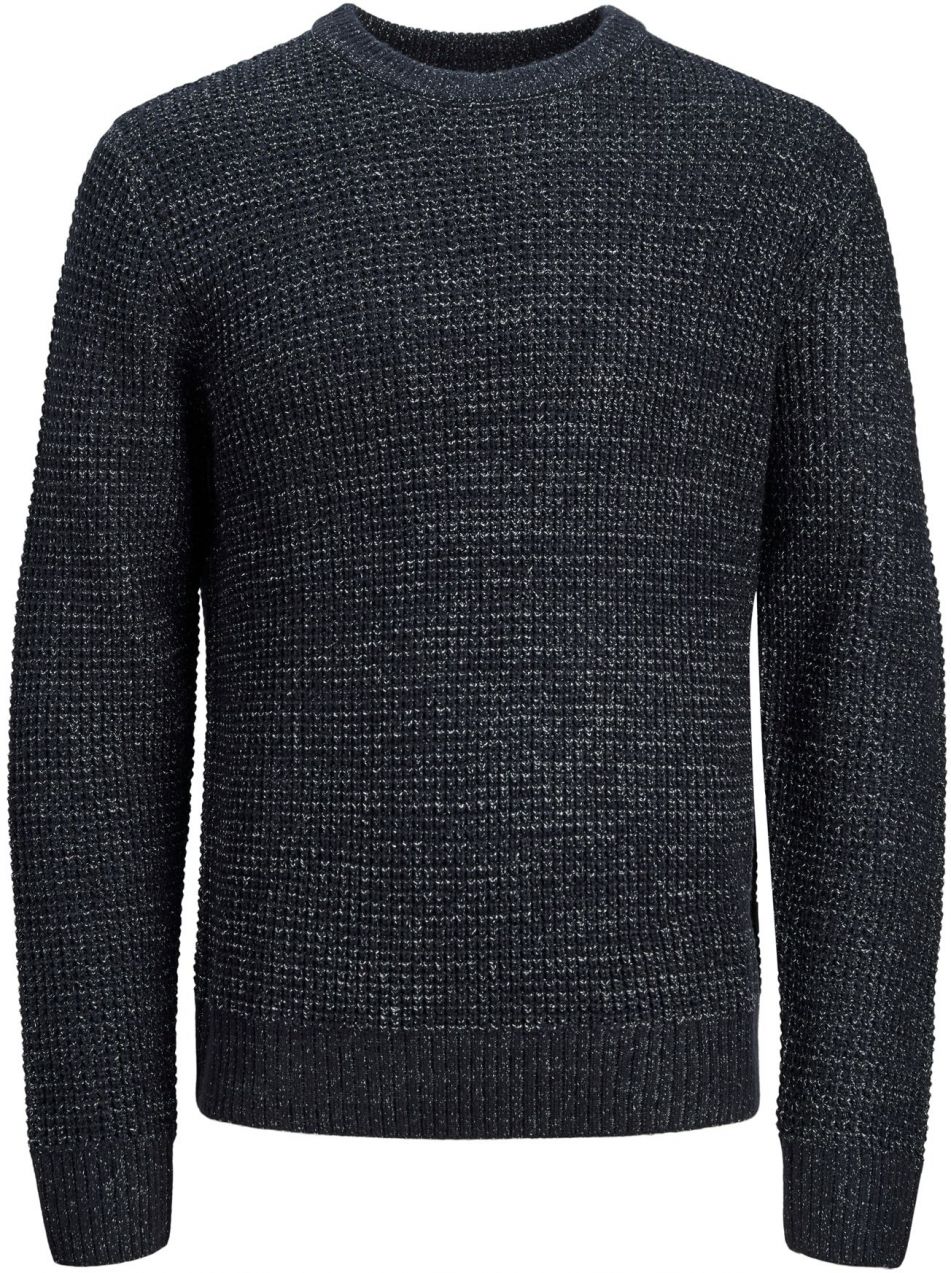 JACK & JONES Sveter 'JJGLOBAL'  modrá melírovaná