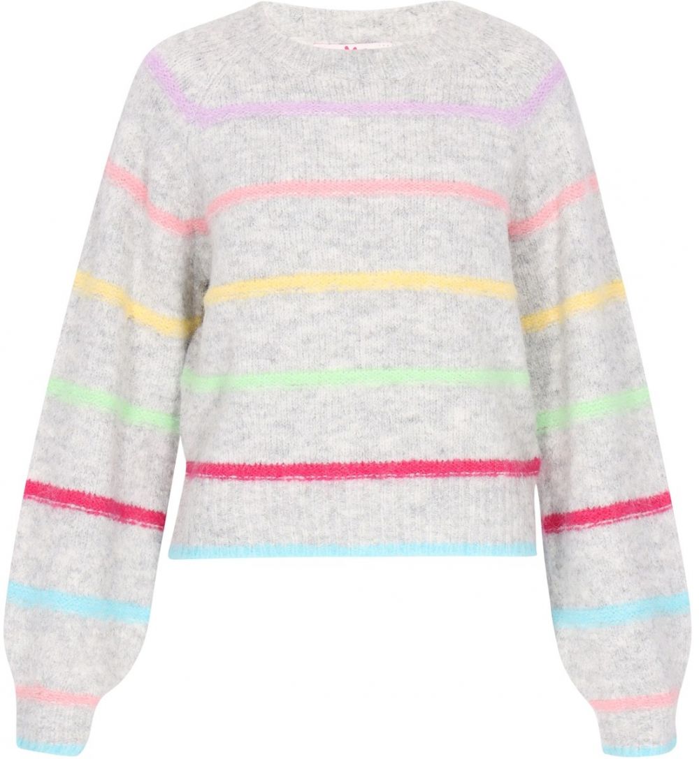 MYMO Sveter  citrónová / svetlosivá / pastelovo zelená / ružová / purpurová