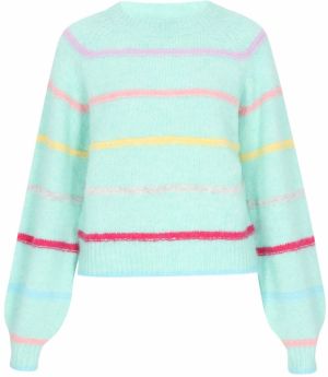 MYMO Sveter  citrónová / mätová / fialová / ružová / purpurová