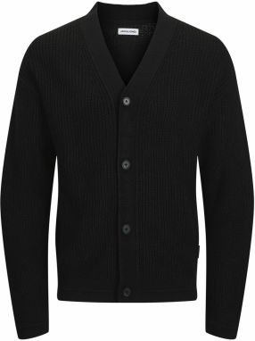 JACK & JONES Kardigán 'CONNOR'  čierna