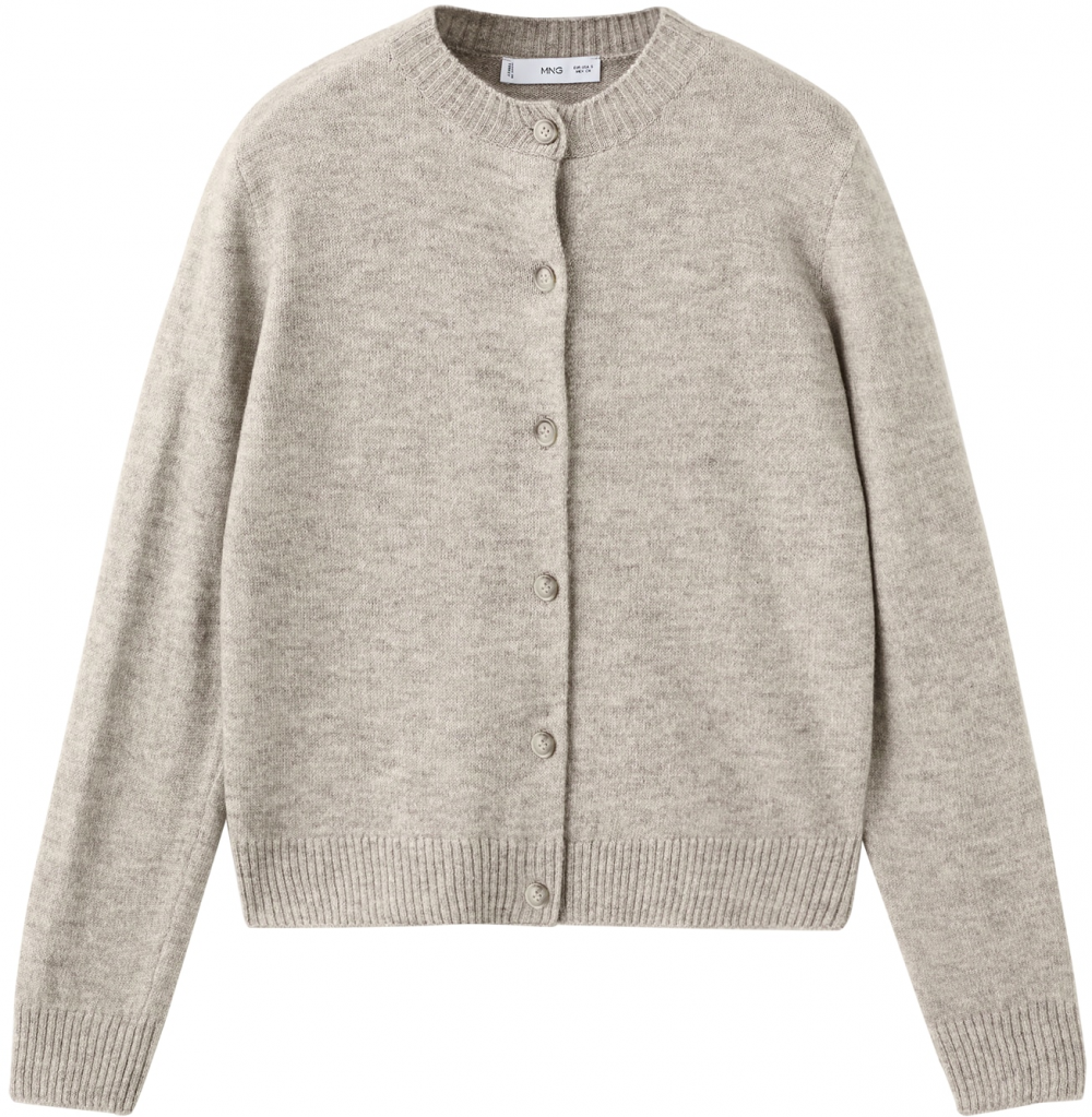 MANGO Kardigán 'Nekka'  sivobéžová