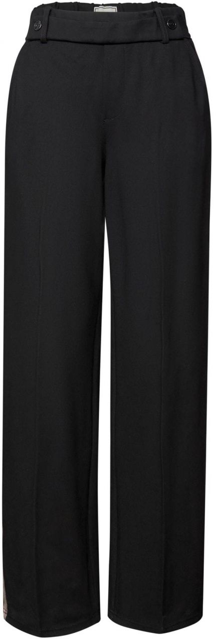 STREET ONE Nohavice s pukmi  tmavošedá / čierna